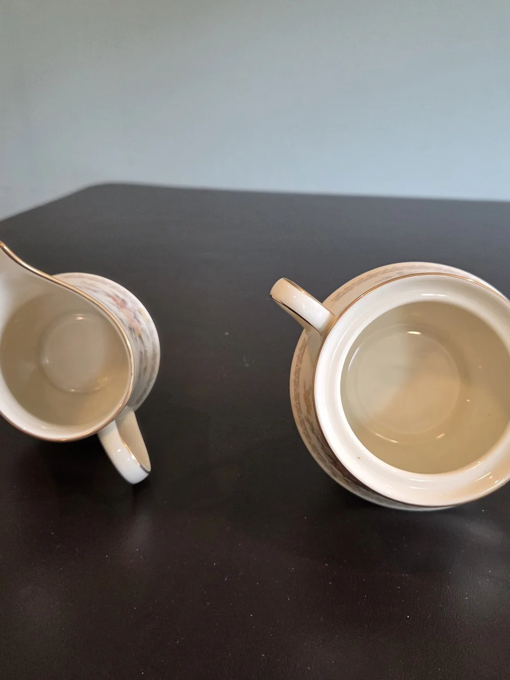 Noritake Westport Creamer & Sugar Bowl Set Pattern 8166 W83  Fine China Japan